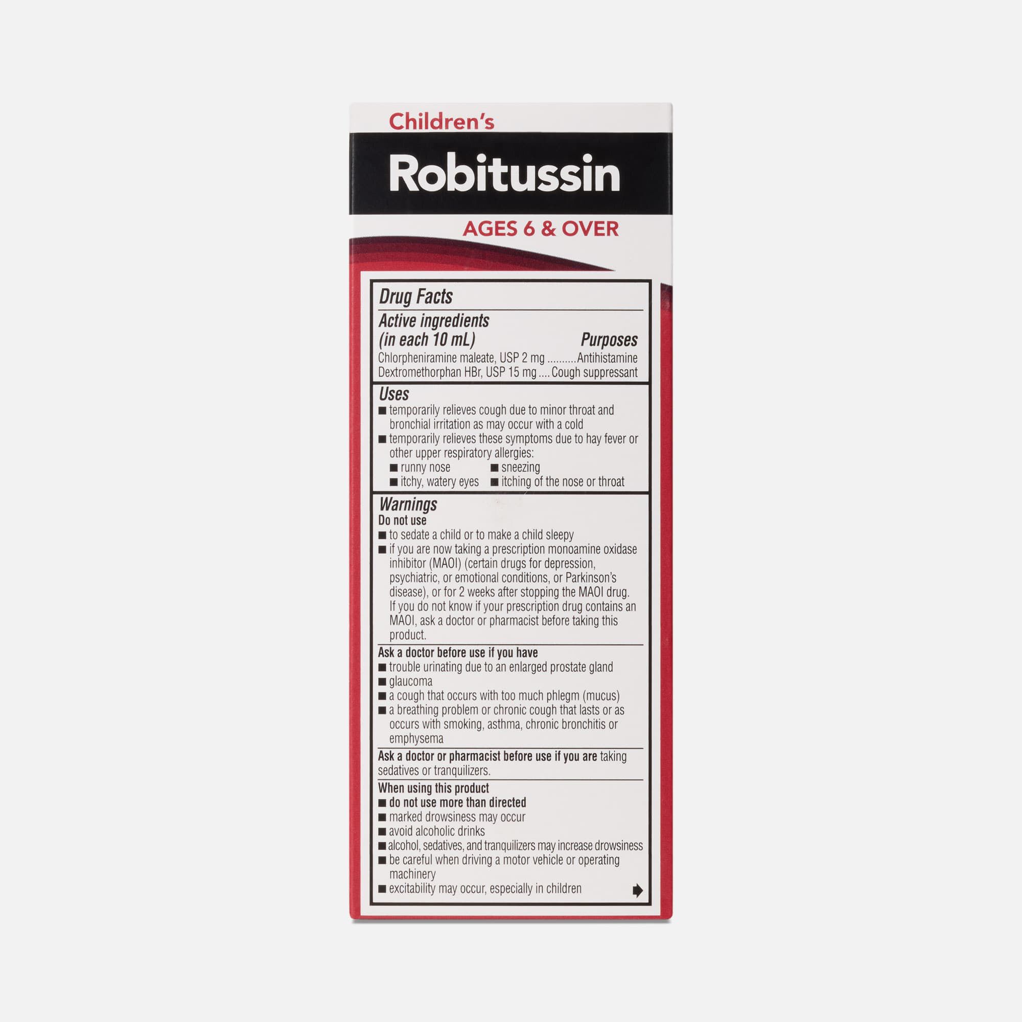 Children's Robitussin® Cough and Cold Long-Acting Syrup, Fruit Punch, 4 fl. oz., , large