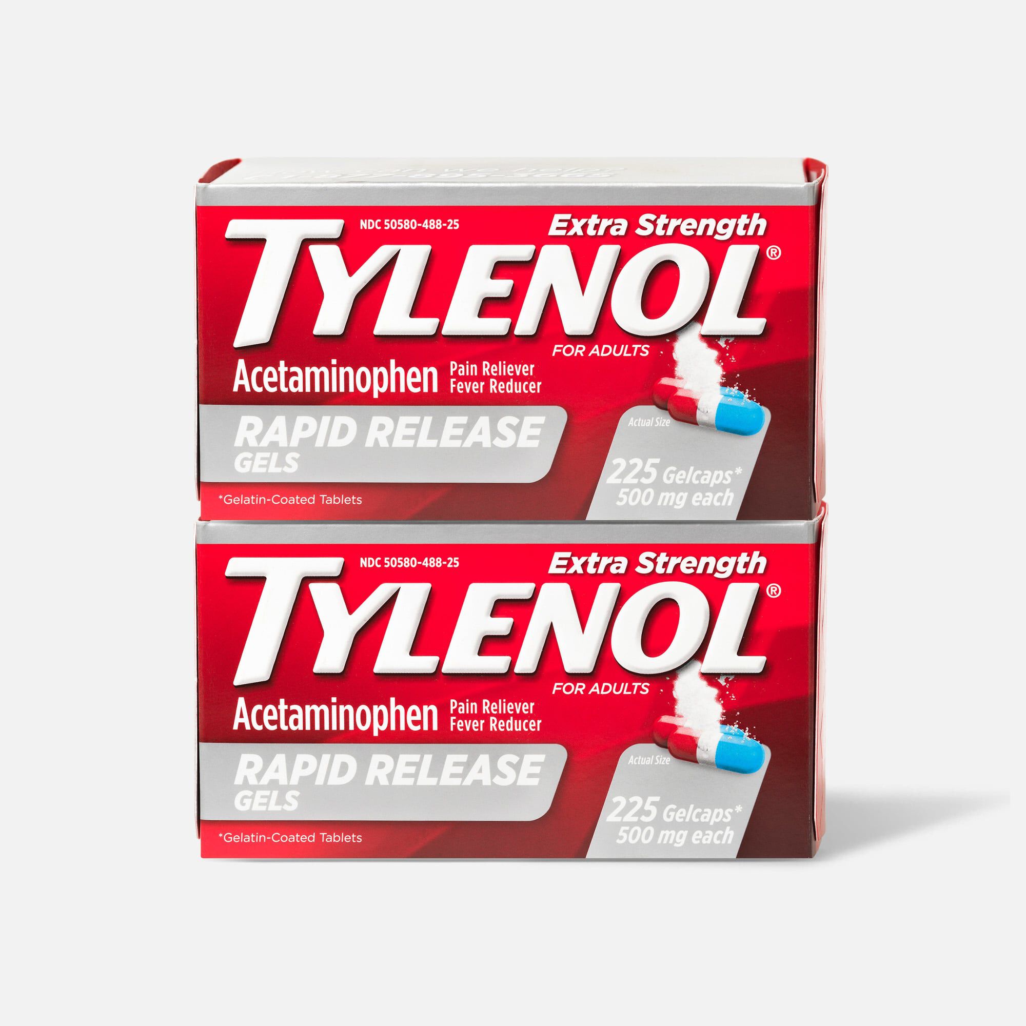 Tylenol Extra Strength Rapid Release Gels, 225 ct. (2-Pack), , large