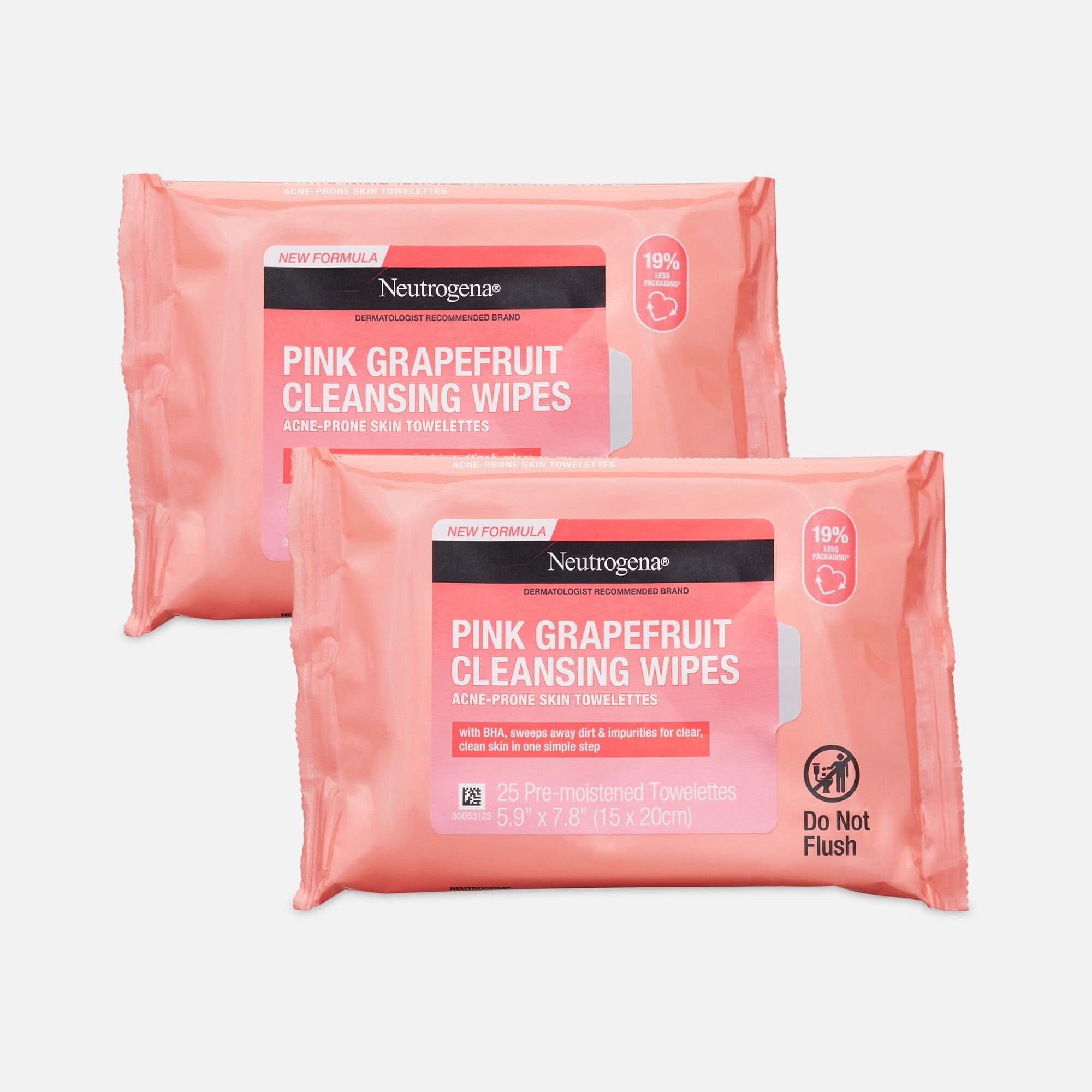 Neutrogena Pink Grapefruit Cleansing Wipes - 25 ct. (2-Pack), , large