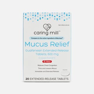Caring Mill™ Mucus Relief Guaifenesin Extended-Release Tablets, 600mg, , large