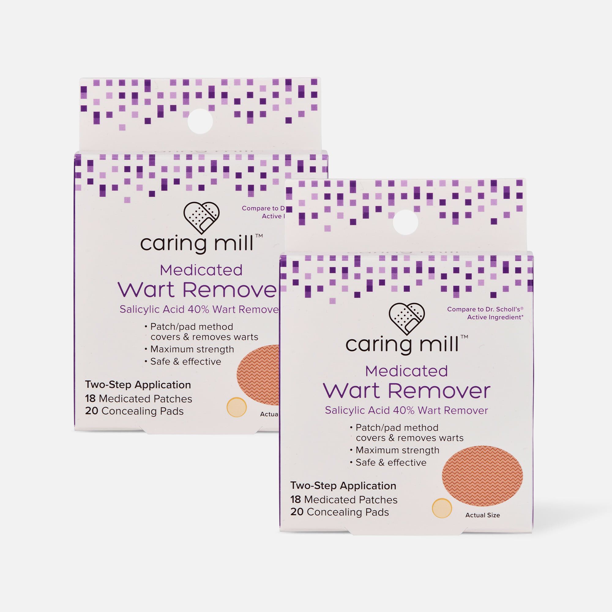 Caring Mill™ Wart Remover Medicated Discs,18 ct. Medicated Patches and 20 Concealing Pads (2-Pack), , large
