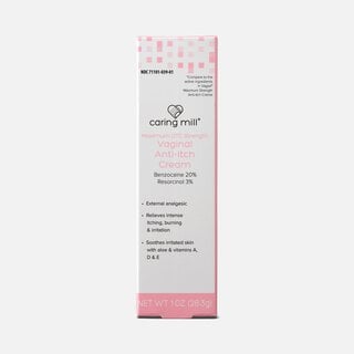 Caring Mill™ Maximum Strength Vaginal Anti-Itch Cream, 1 oz.