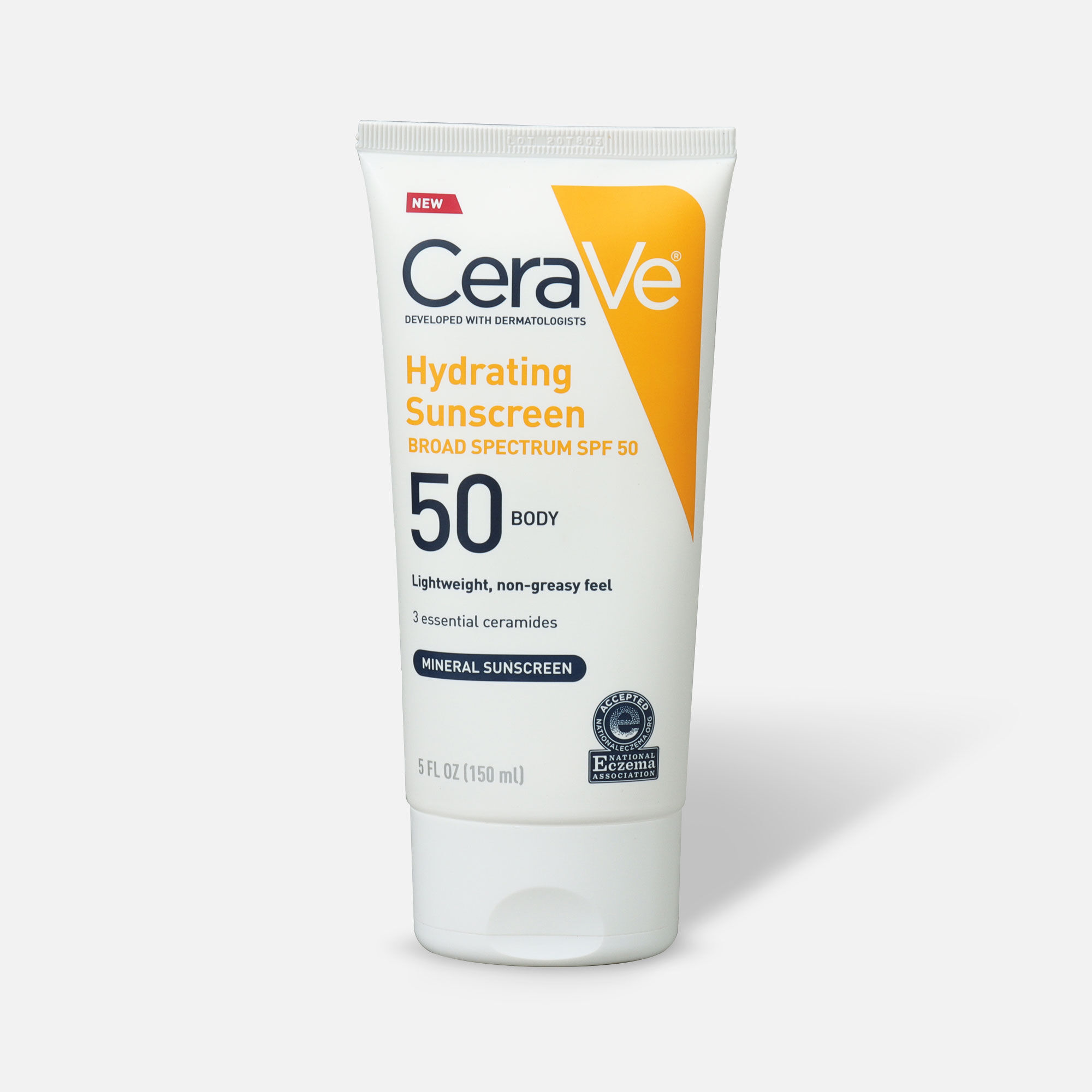 Cerave Broad Spectrum Mineral Sunscreen, SPF 50, 5 fl oz., , large