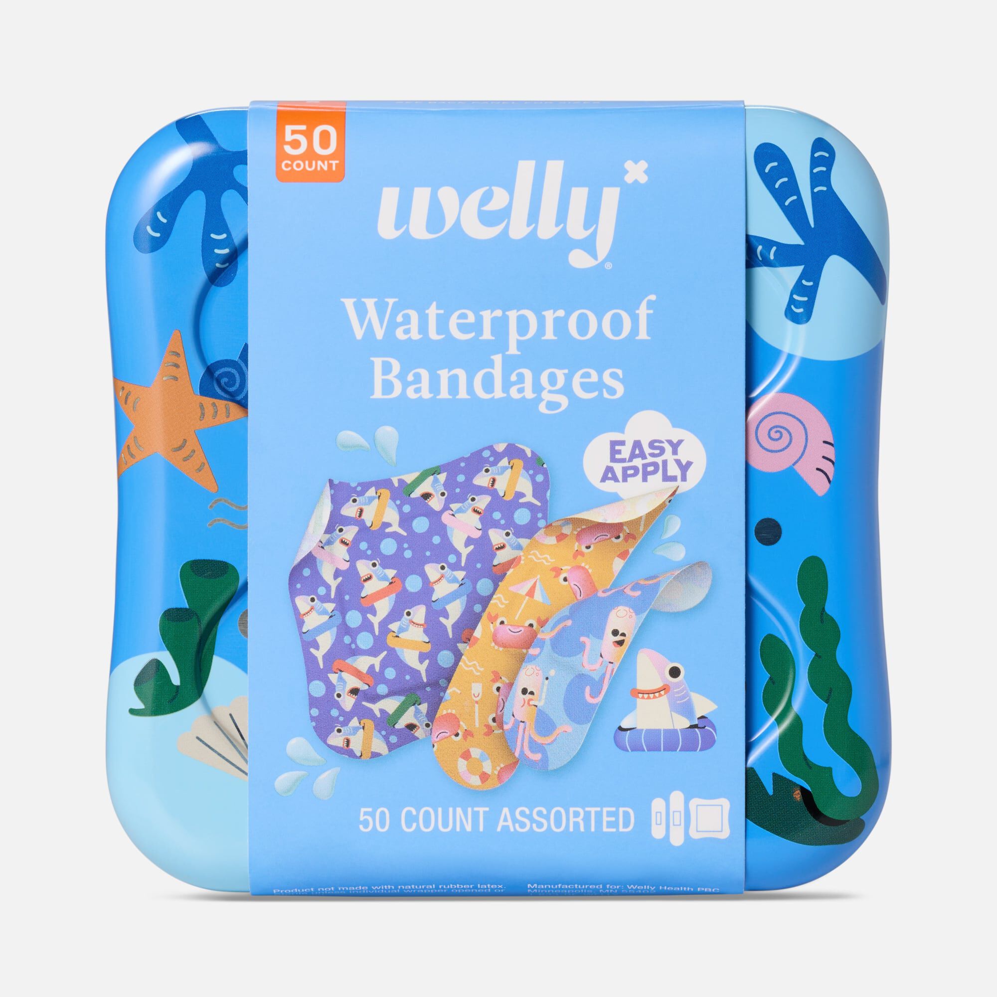 Welly® Waterproof Bandages, Ocean Friends, 50 ct.