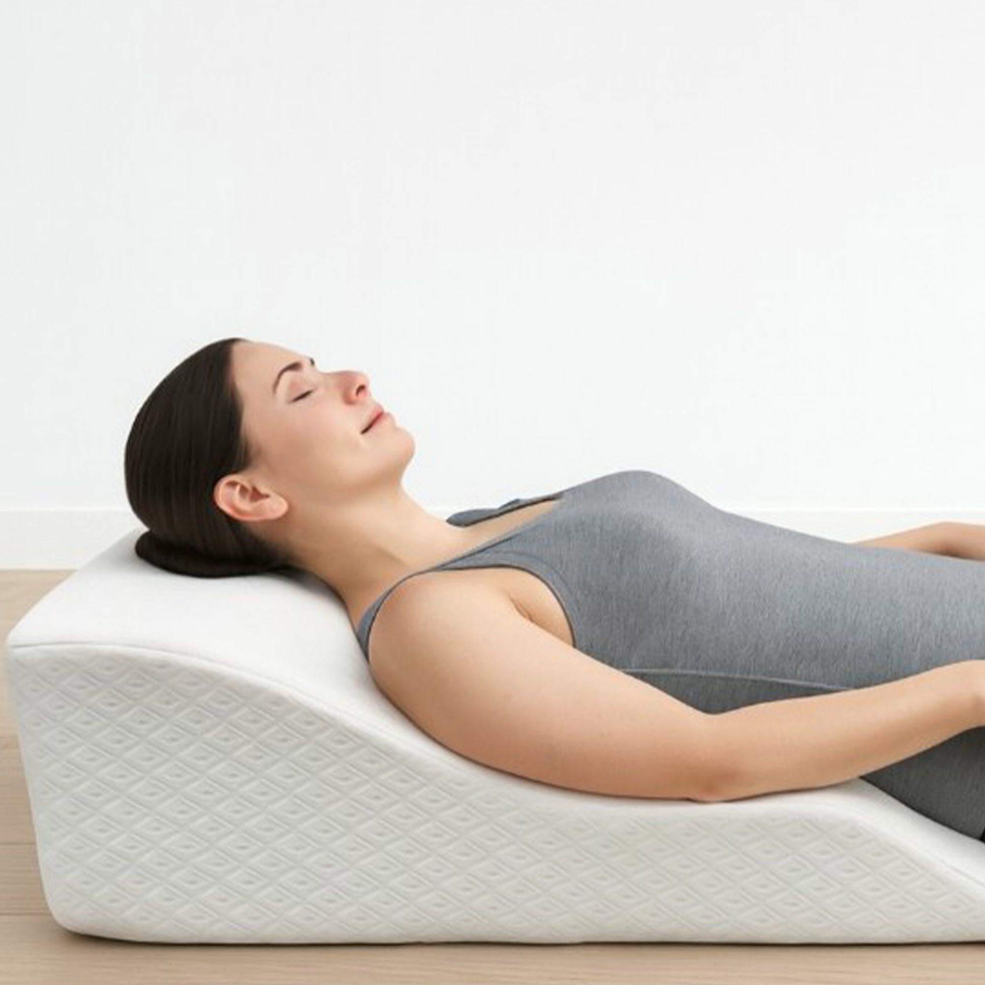 Caring Mill™ Back Support & Acid Reflux Relief Wedge Pillow, , large