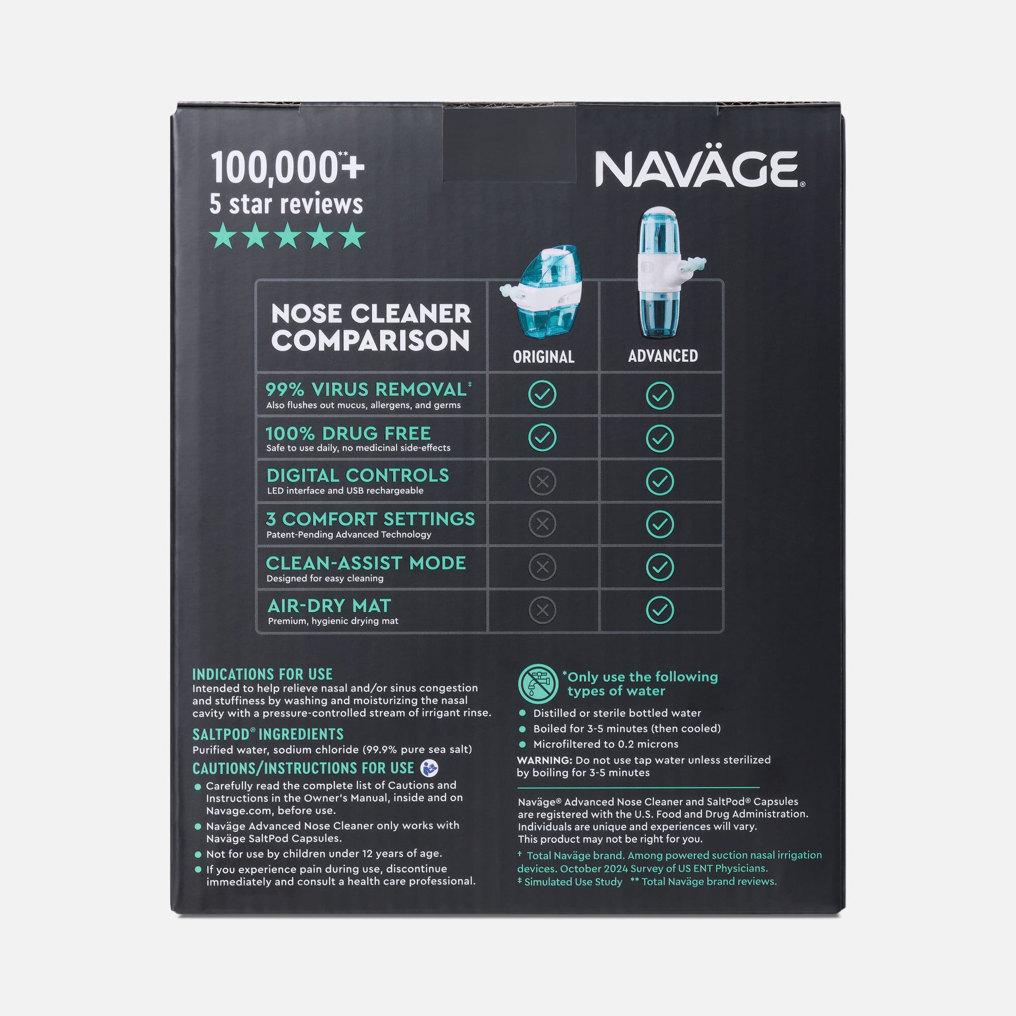 Navage® Advanced Powered Nose Cleaner, , large