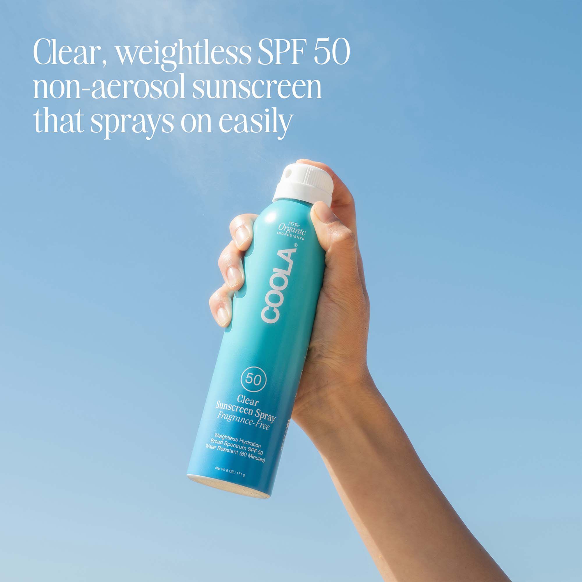 COOLA Classic Body Organic Sunscreen Spray SPF 50, 6 oz., , large