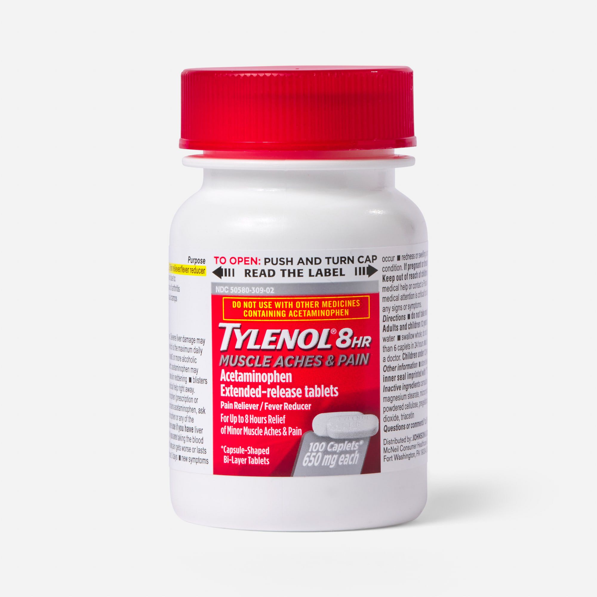 Tylenol 8 HR Muscle Aches and Pain Caplets, , large