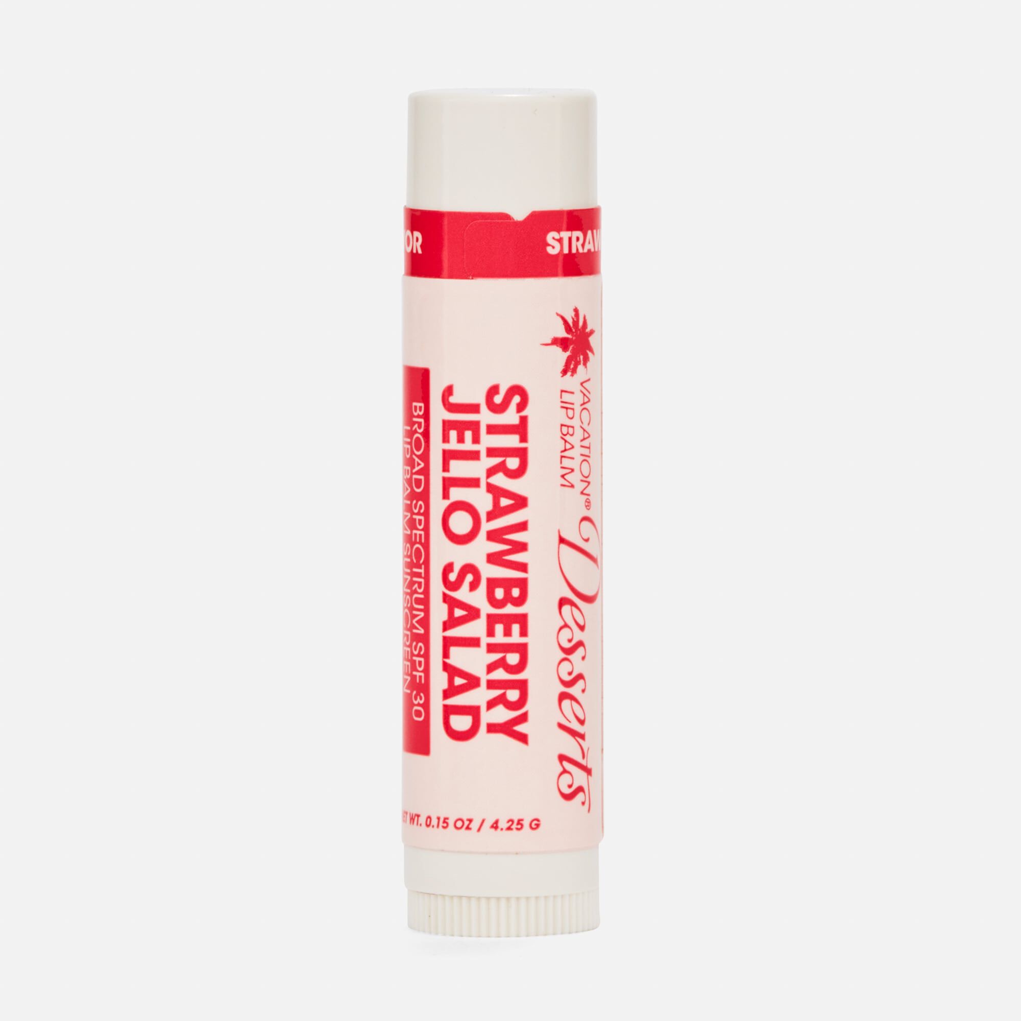 Vacation Strawberry Jello Salad Lip Balm Sunscreen, SPF 30, 0.15 oz., , large