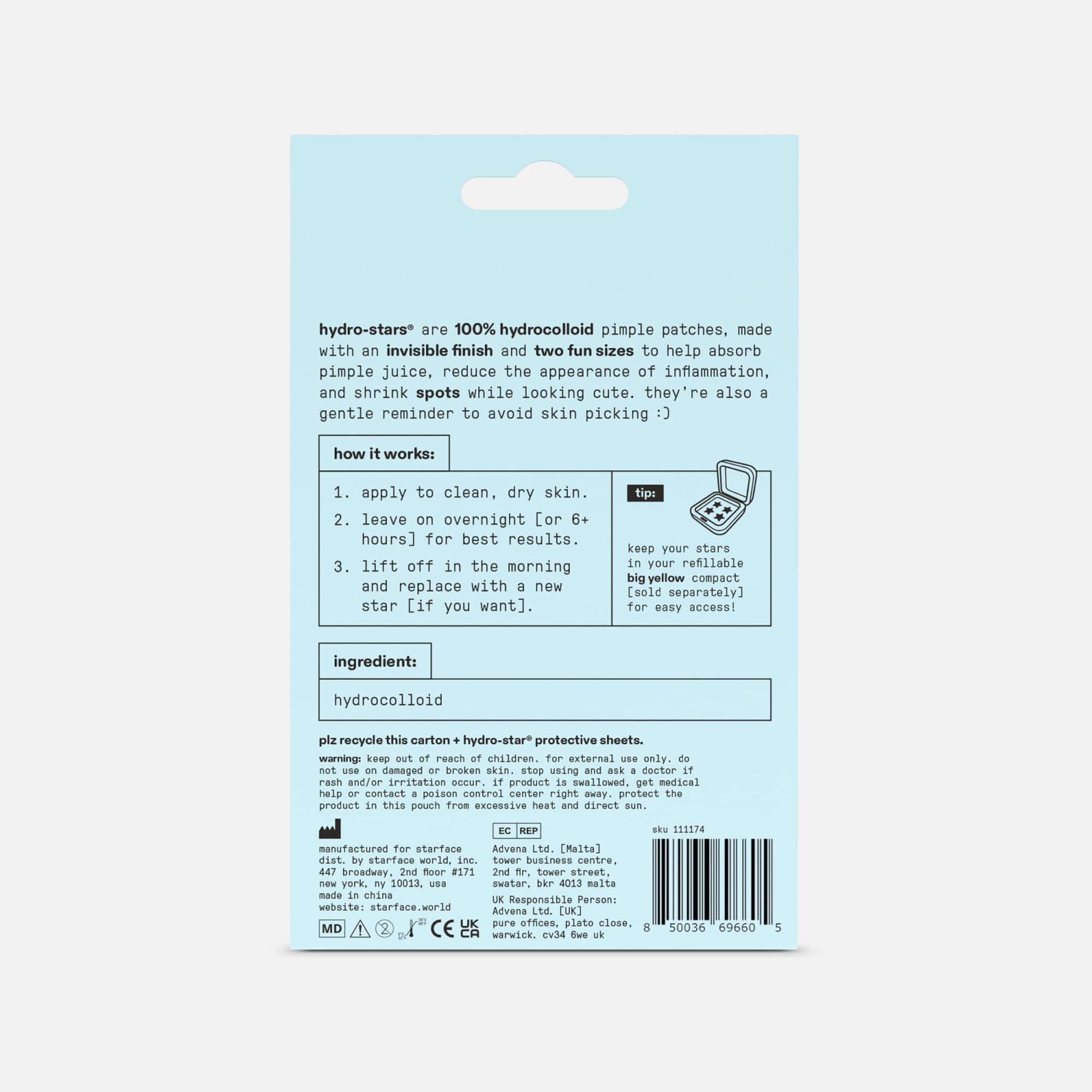 Starface Hydro-Star Clear Pimple Patches, 32 ct., , large