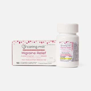 Caring Mill™ Migraine Relief Caffeine Pain Reliever Coated Caplets - 100 ct.