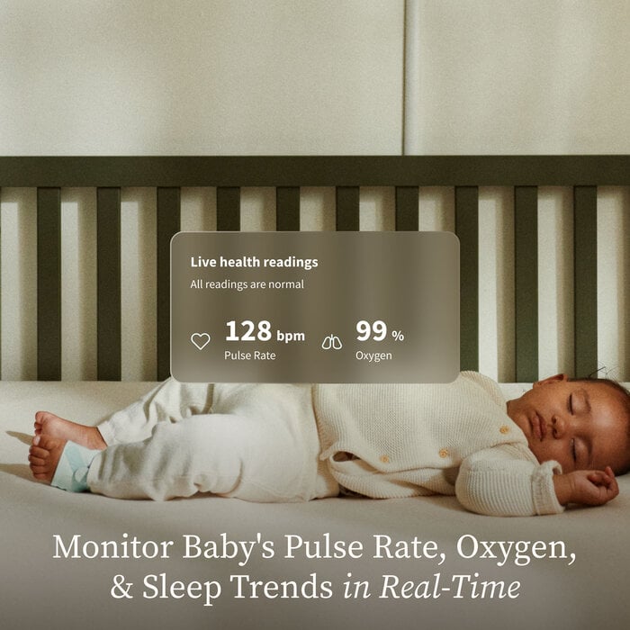 Owlet Dream Sock Baby Monitor, Mint, large