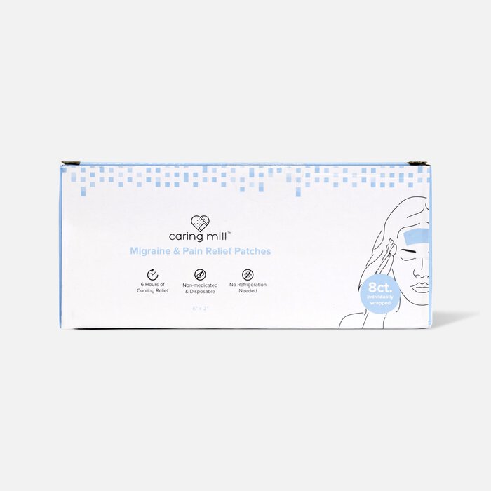 Caring Mill™ Migraine & Pain Relief Patches, 8 ct., , large