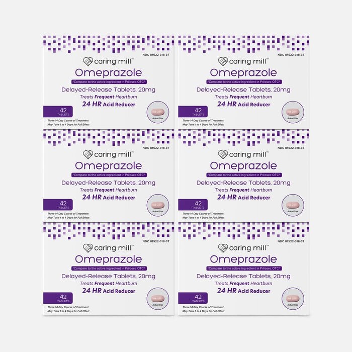 Caring Mill™ Omeprazole Delayed Release Tablets, 42 ct. (6 pack), , large