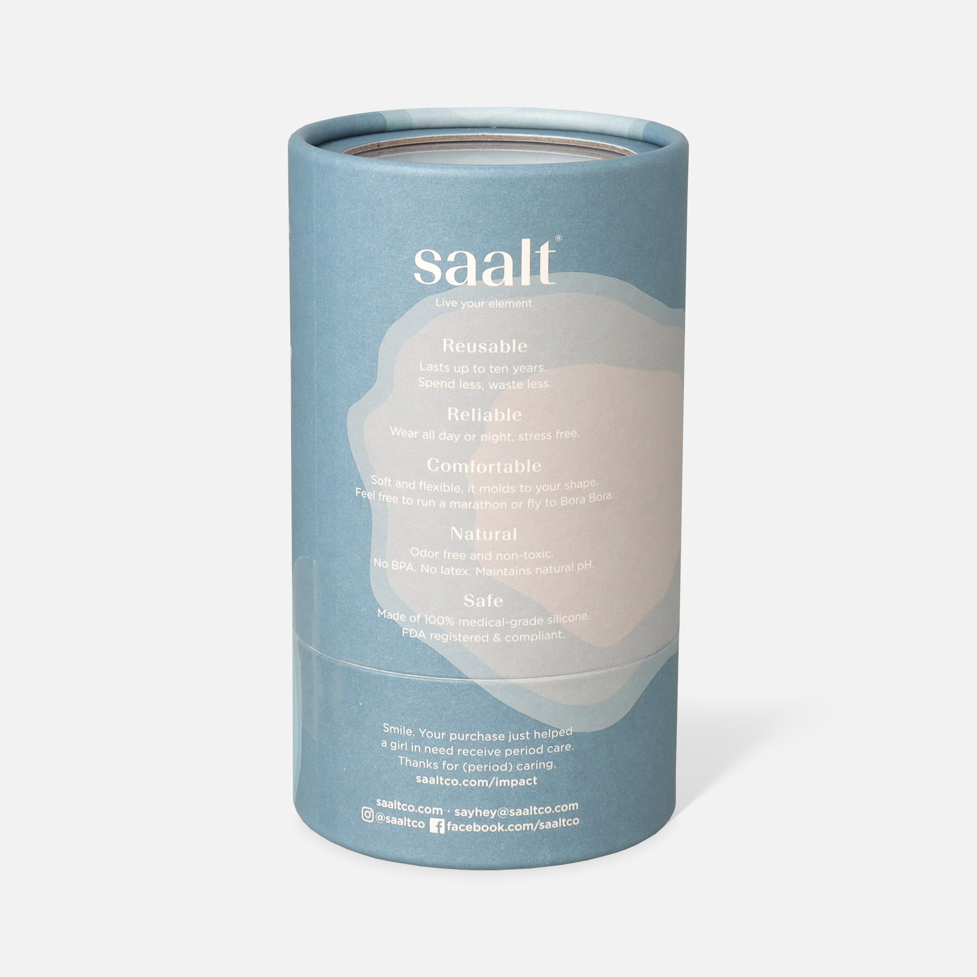 Saalt Soft Menstrual Cup, Duo Pack, Desert Blush, Small and Mist Grey, Regular, , large
