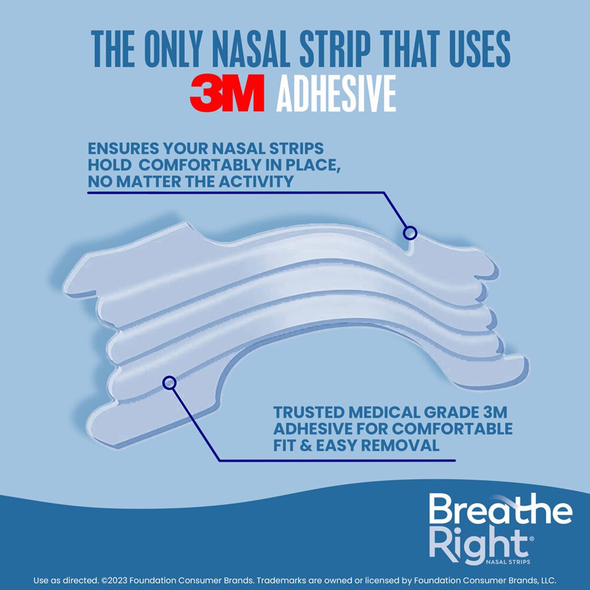 Breathe Right Clear Nasal Strips, Extra Strength, 44 ct., , large