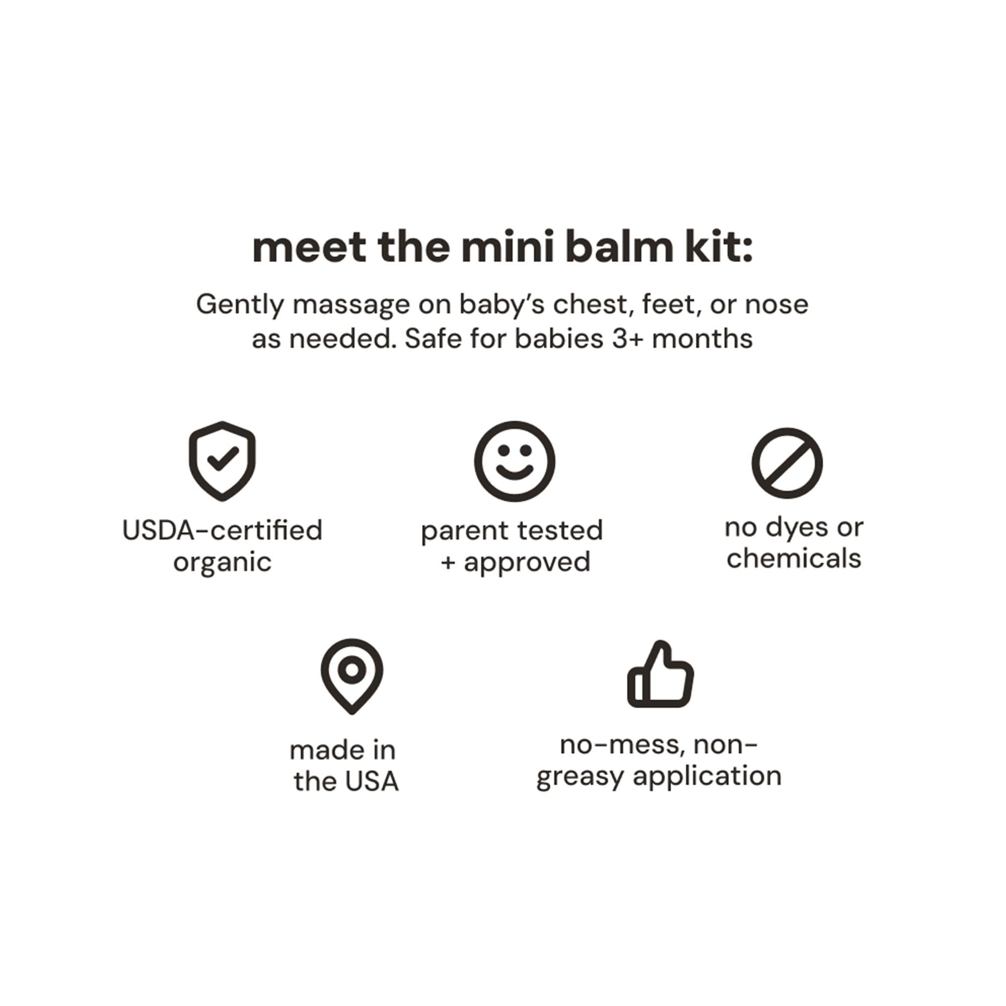 Oogiebear Organic Mini Nosebalm and Chestrub, , large