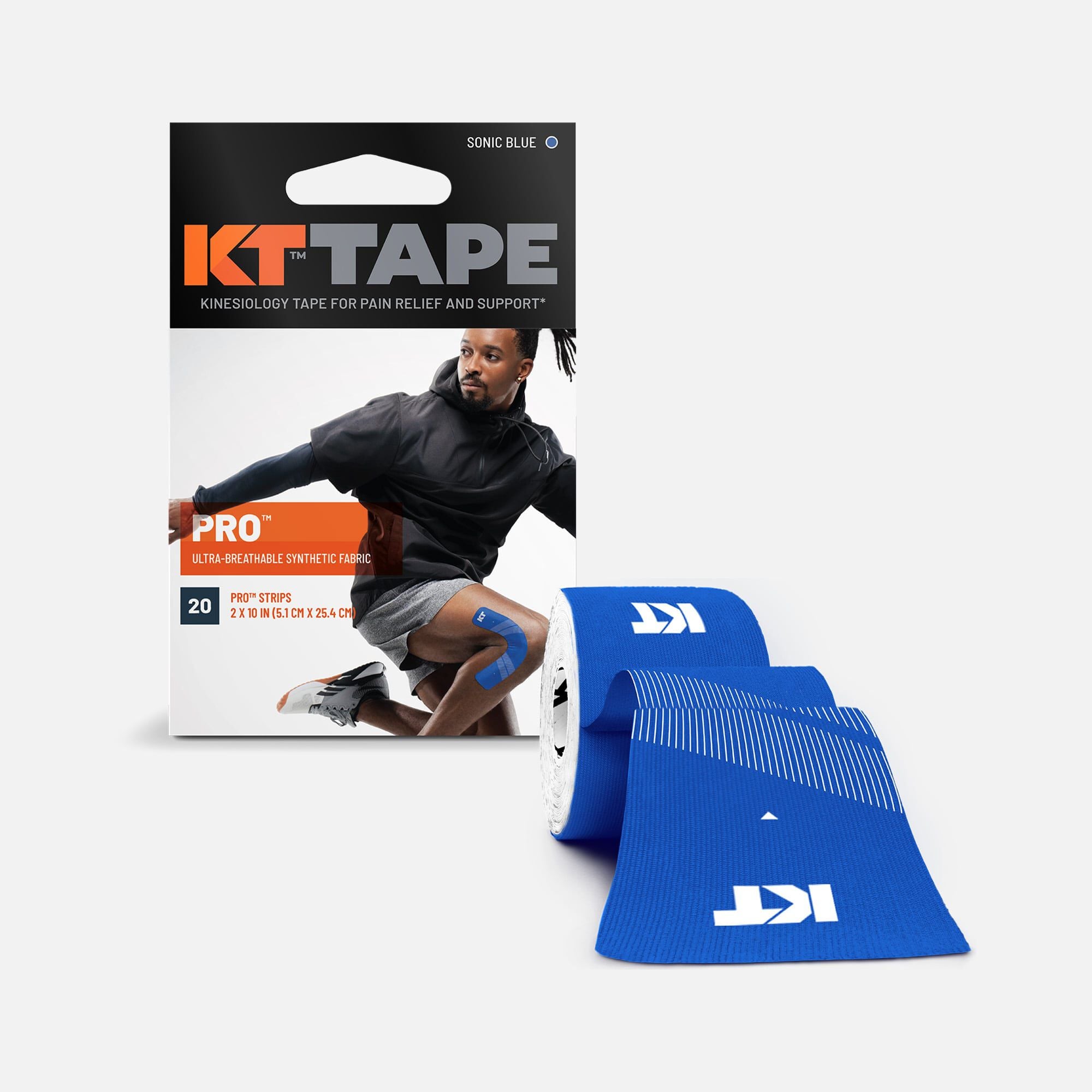 KT Tape Pro Synthetic Tape - Sonic Blue, 20 ct., , large