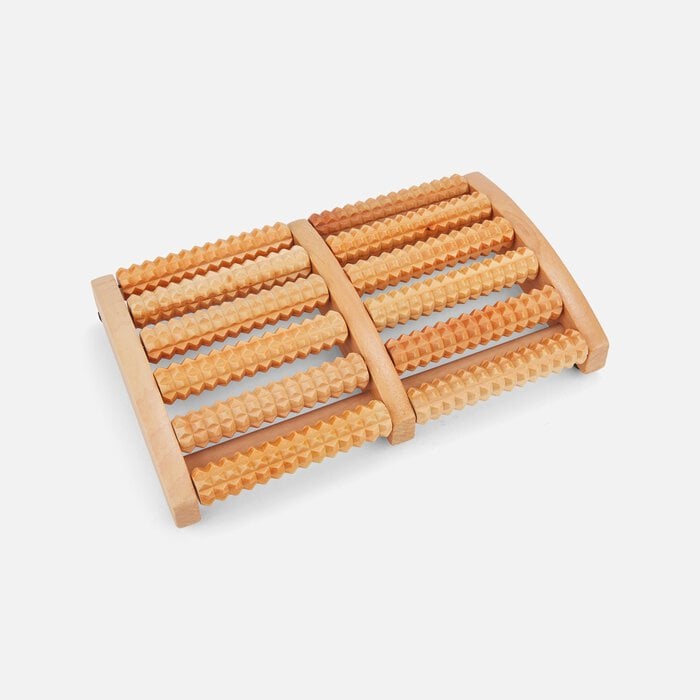 Caring Mill™ Foot Pain Relief Multi Roller, Wood, , large