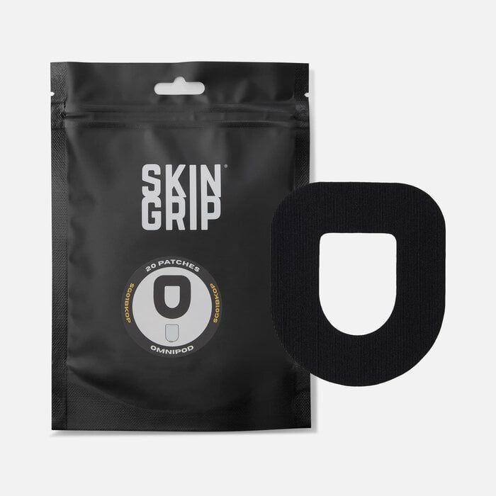 Skin Grip® Omnipod® Adhesive Patches, Black, 20 ct., , large