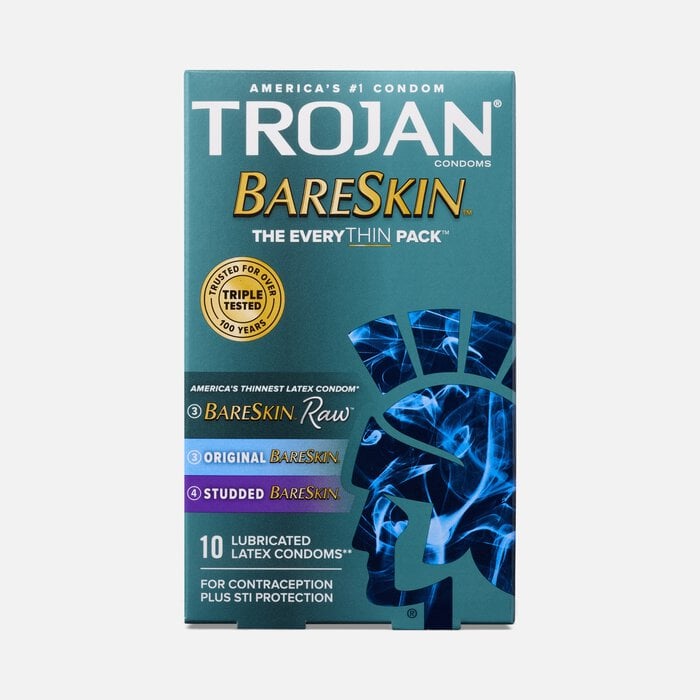 Trojan Latex Condom BareSkin EveryThin, 10 ct., , large