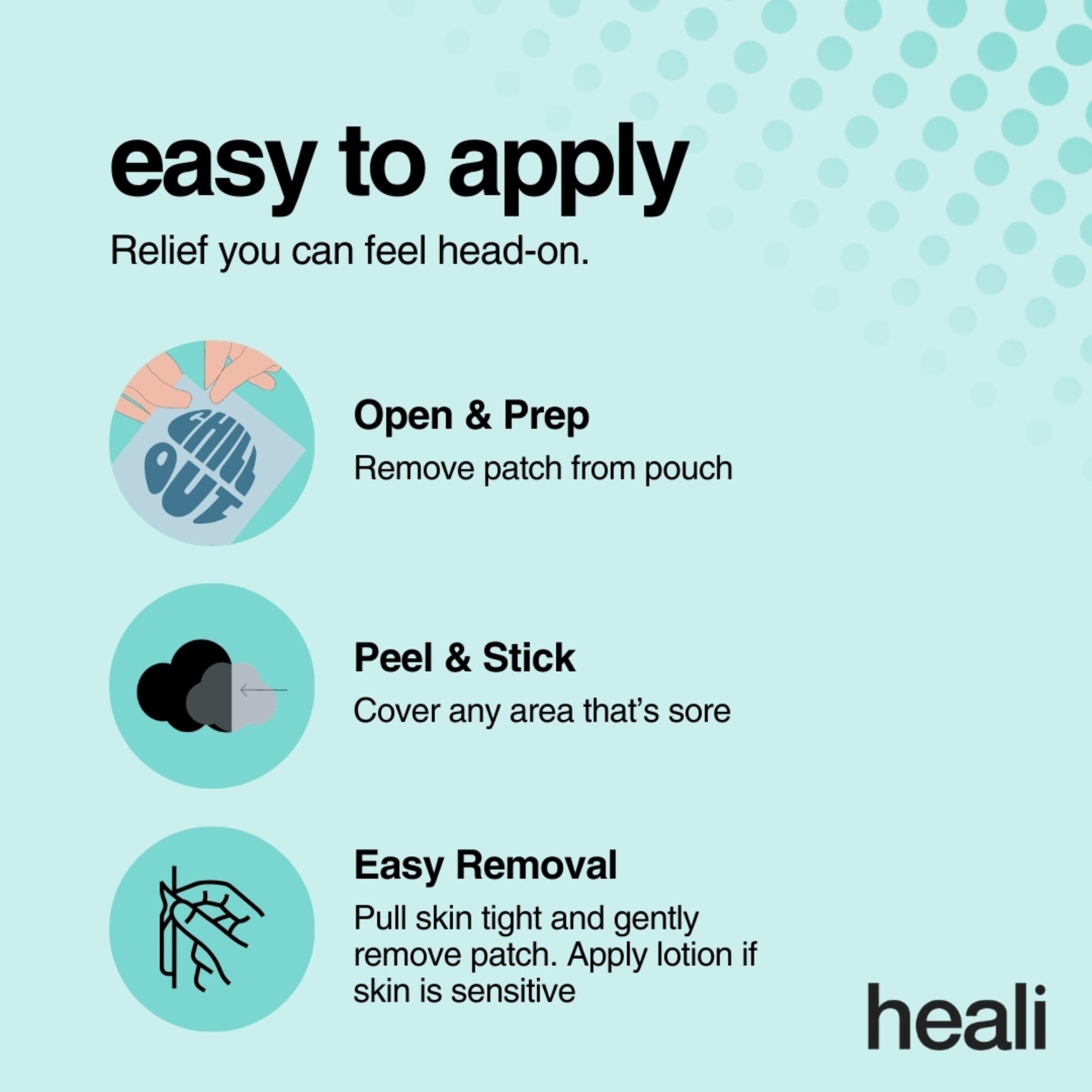 Heali Relax Headache Patch, 12 ct., , large