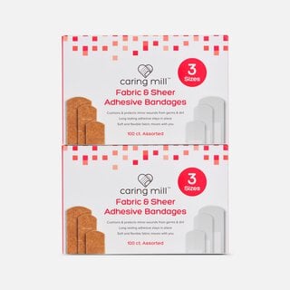 Caring Mill™ Assorted Bandages, Fabric & Sheer, 100 ct. (2-Pack), , large