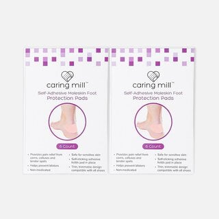Caring Mill™ Self-Adhesive Moleskin Foot Protection Pads, 6 ct. (2-Pack)