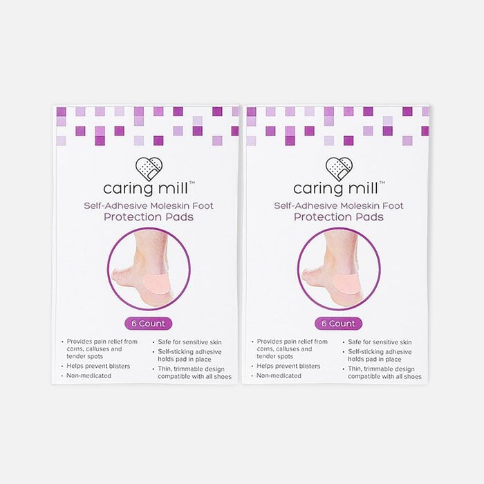 Caring Mill™ Self-Adhesive Moleskin Foot Protection Pads, 6 ct. (2-Pack), , large