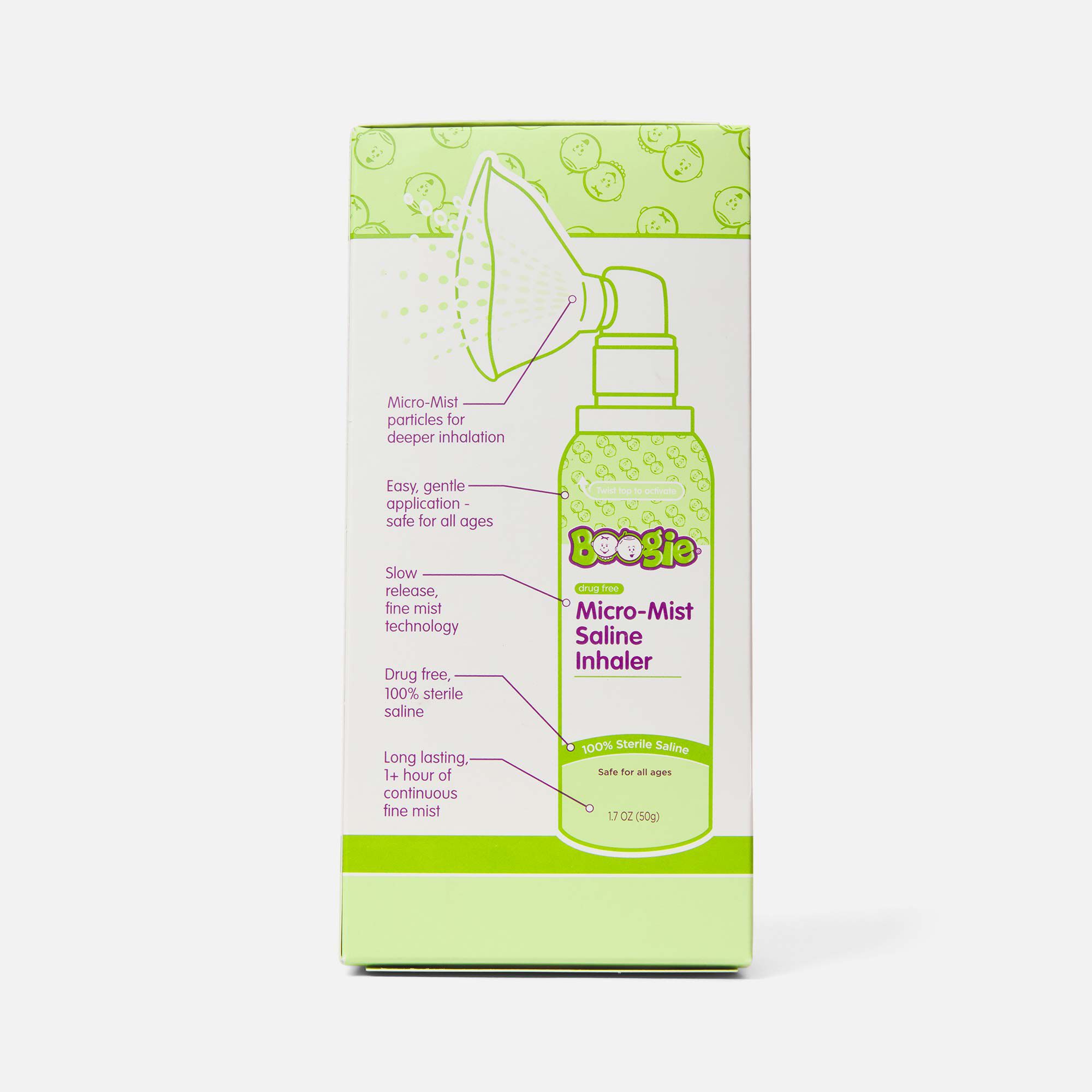 Boogie Micro-Mist Saline Inhaler - 1.7oz., , large