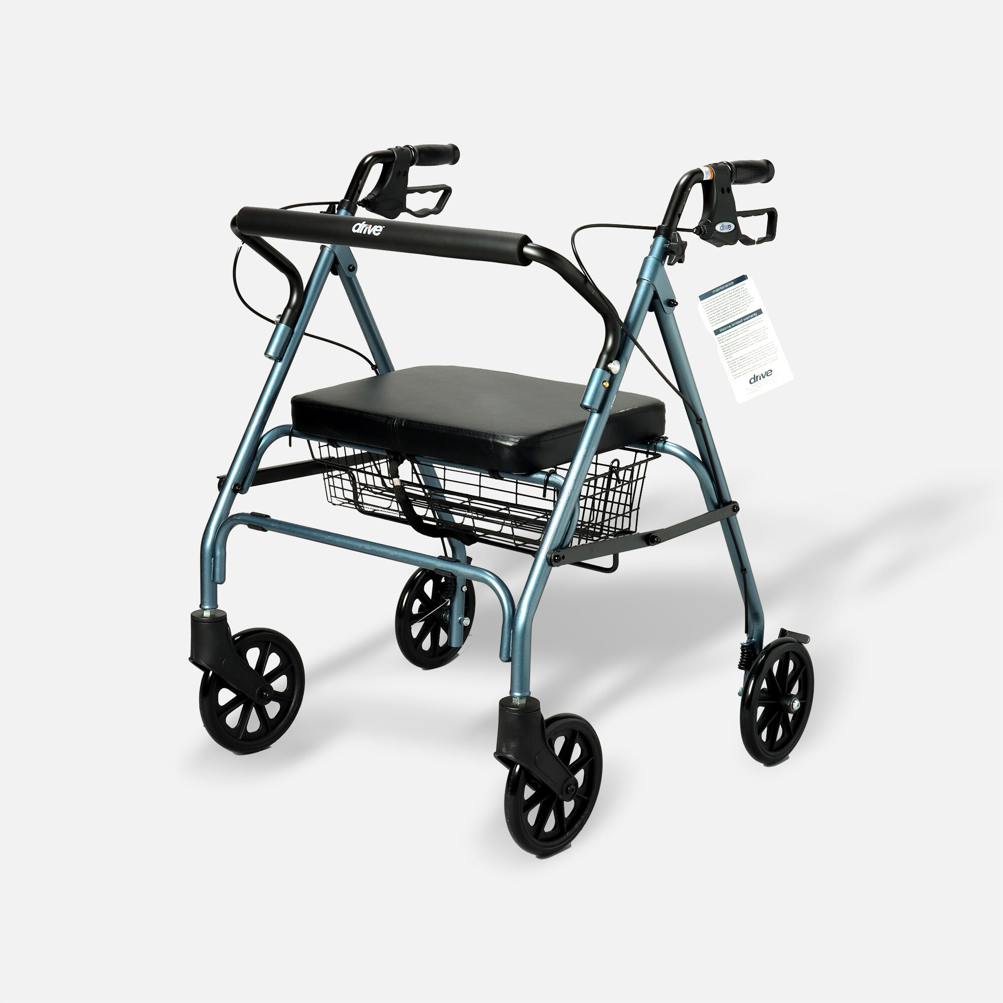 Drive Go-Lite Bariatric Rollator, Blue