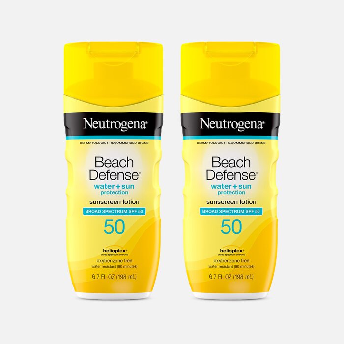 Neutrogena Beach Defense Lotion SPF 50, 6.7 oz. (2-Pack), , large