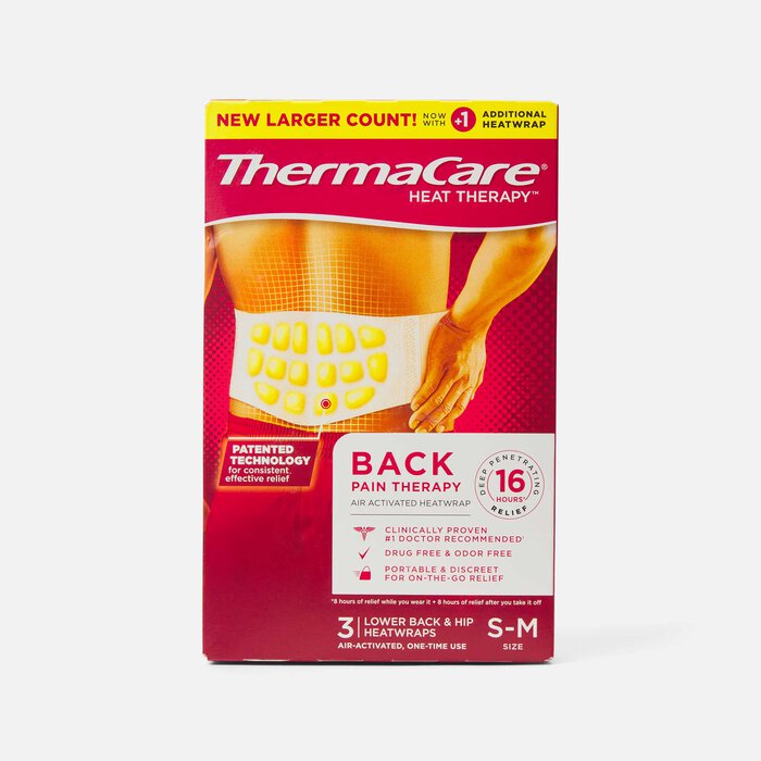 ThermaCare Back & Hip Heatwraps, , large