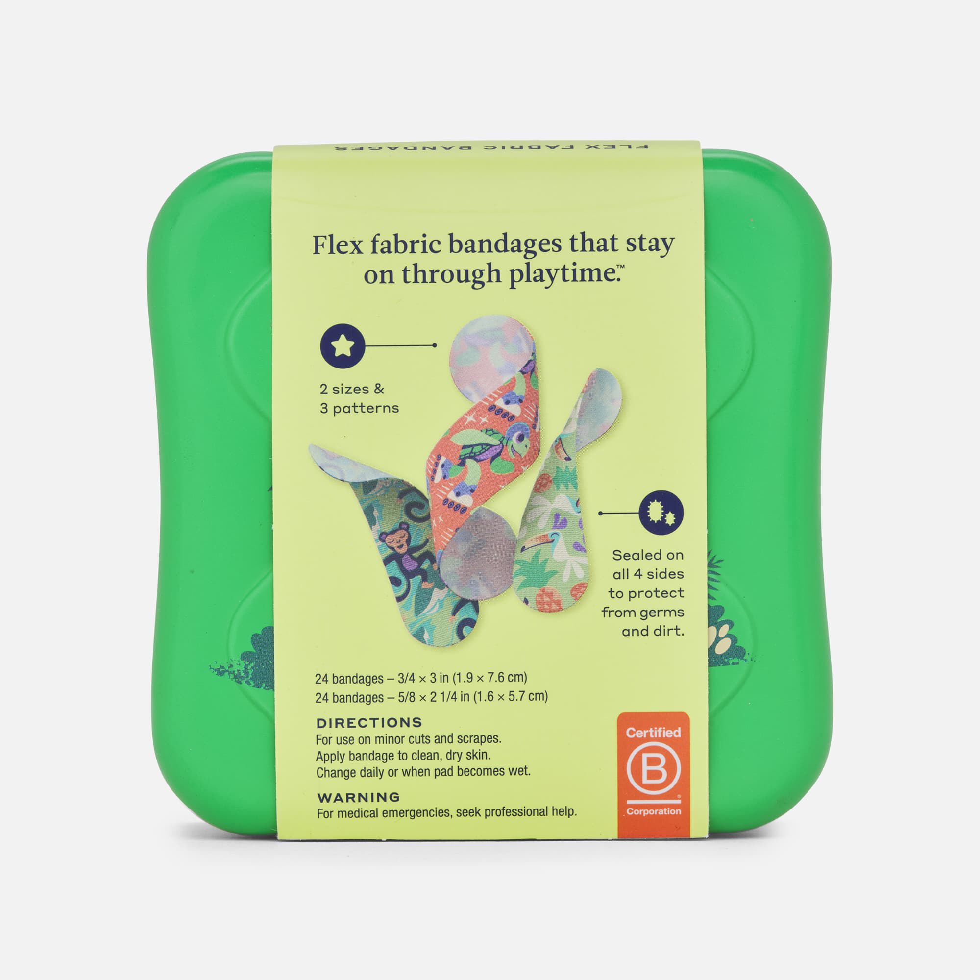 Welly Flex Fabric Bandages, Turtle Oasis, 48 ct., , large