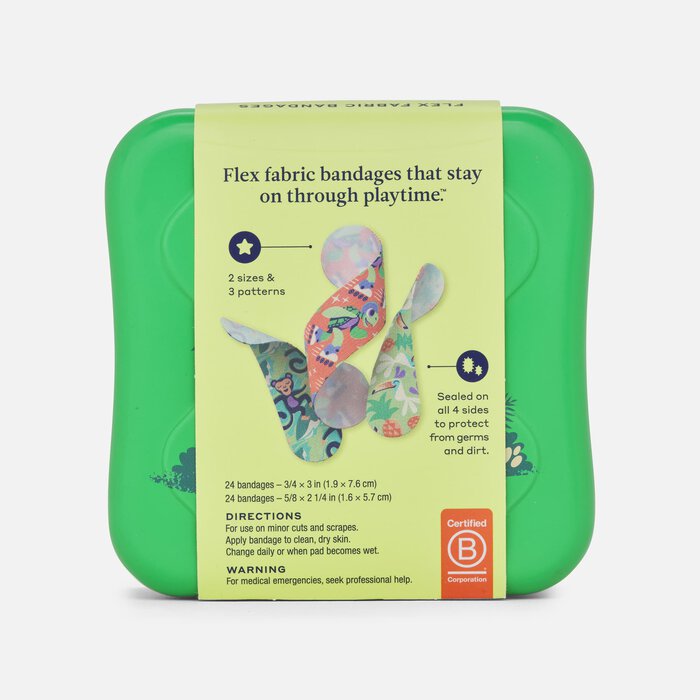 Welly Flex Fabric Bandages, Turtle Oasis, 48 ct., , large
