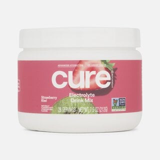 Cure Hydrating Electrolyte Drink Mix, Strawberry Kiwi Bulk Jar, 28 ct.