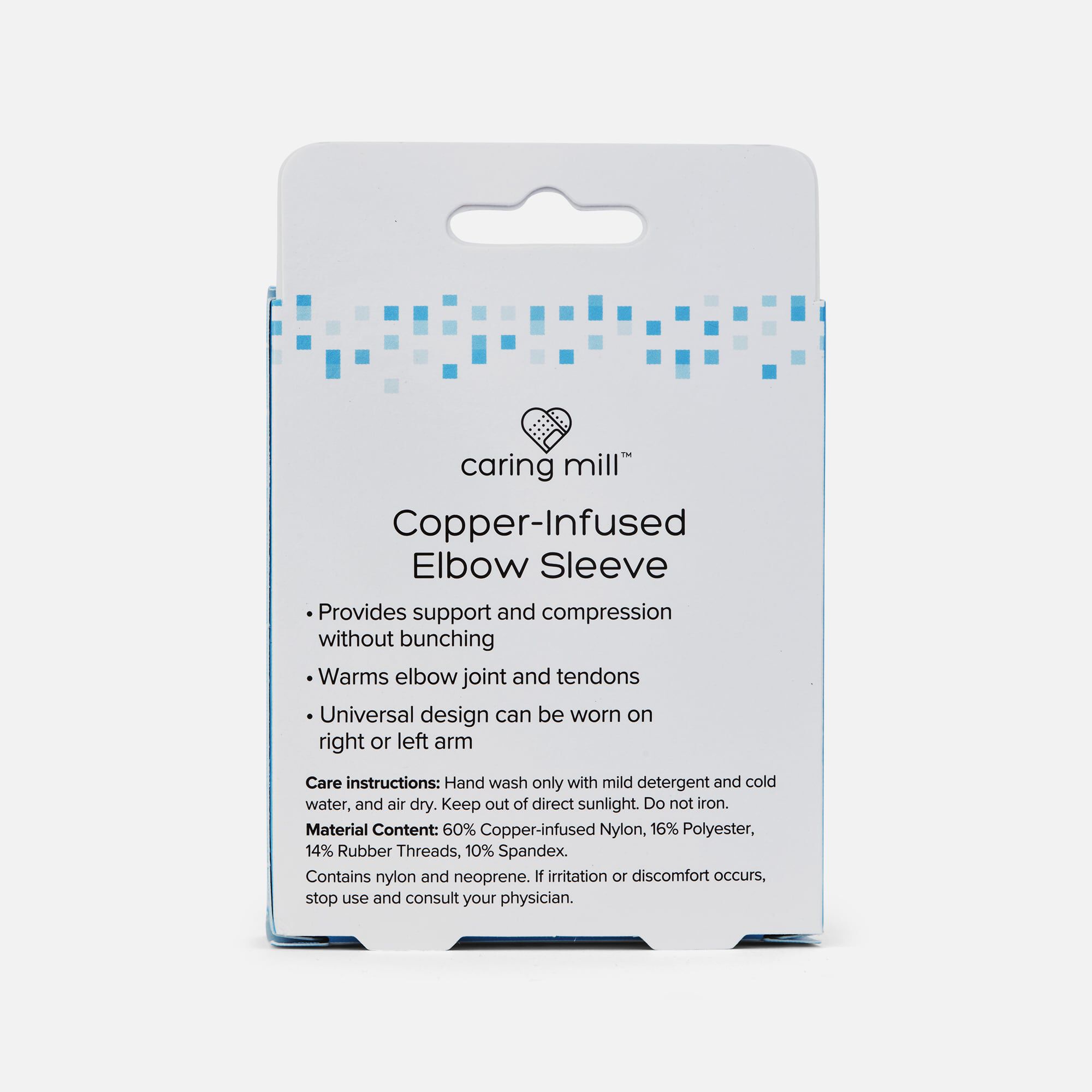Caring Mill™ Copper-Infused Elbow Compression Sleeve, M/L, , large