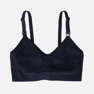 Ingrid + Isabel Basics Pumping + Nursing Bra, Black, , large