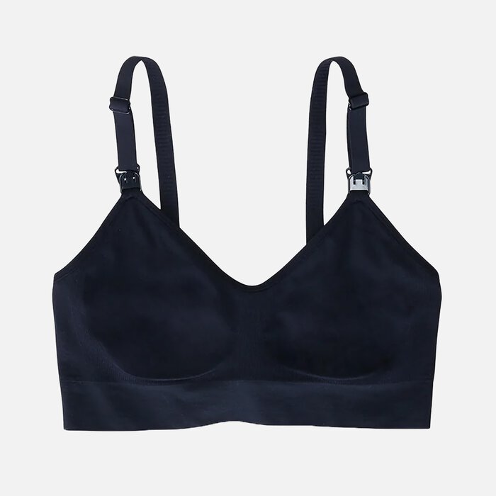 Ingrid + Isabel Basics Pumping + Nursing Bra, Black, , large