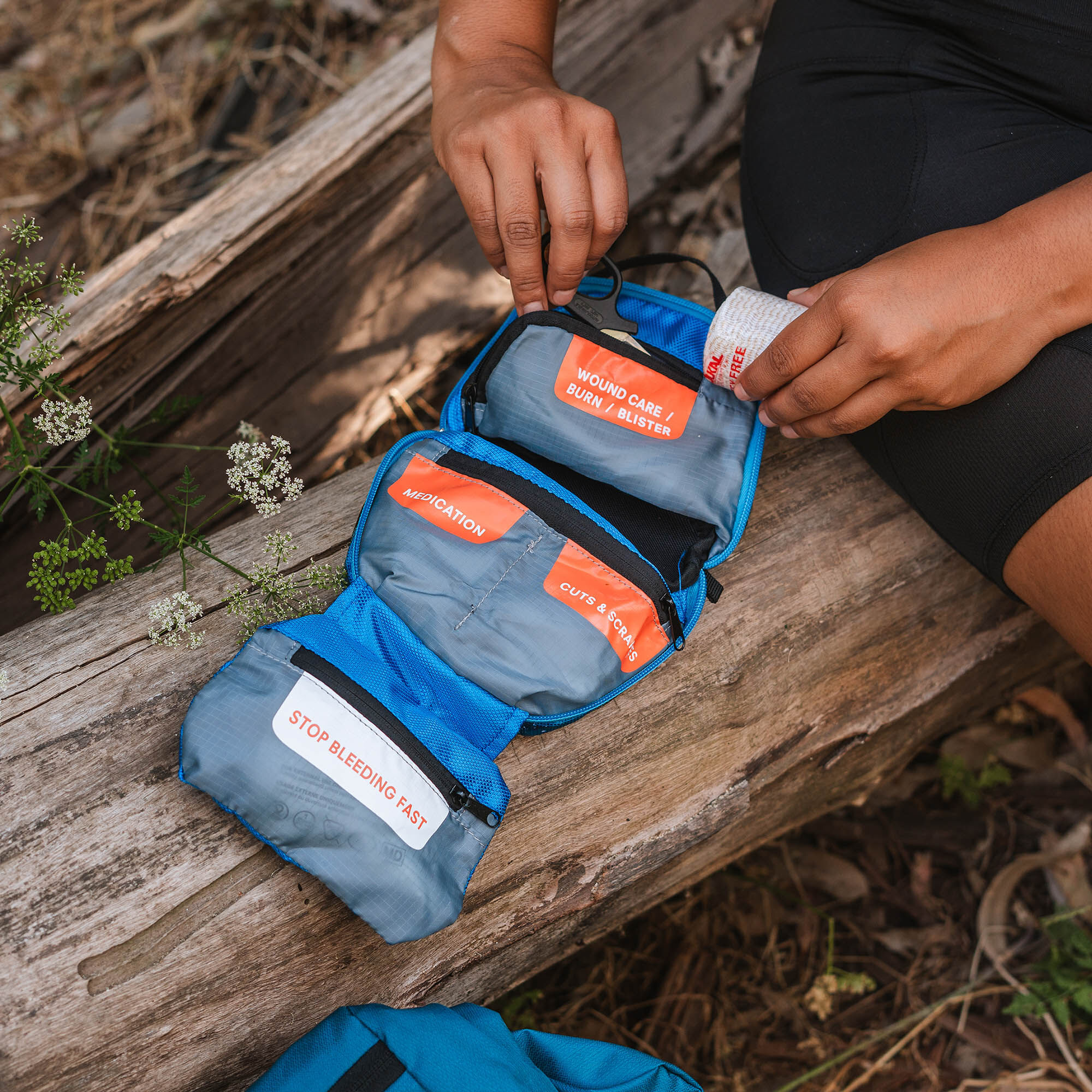 Adventure Medical Mountain Hiker First Aid Kit with Medical Guide, Forest, 67 pc., Forest, large