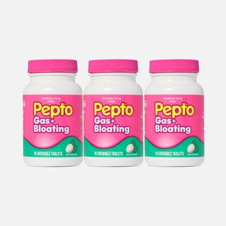 Pepto® Gas + Bloating Chewables, Mint, 16 ct. (3 pack)