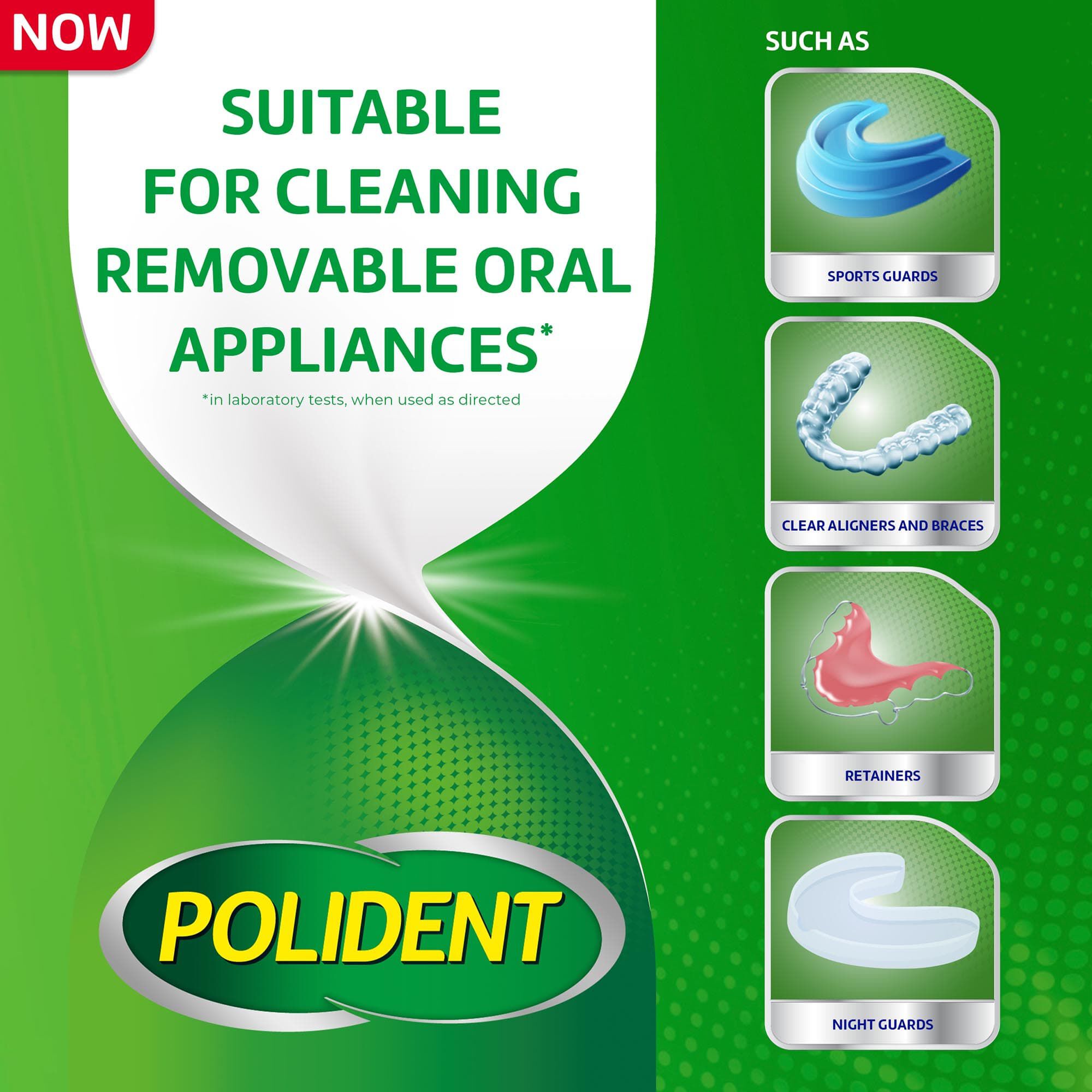 Polident Smokers Antibacterial Dental Appliance Cleanser Tablets, 90 ct., , large