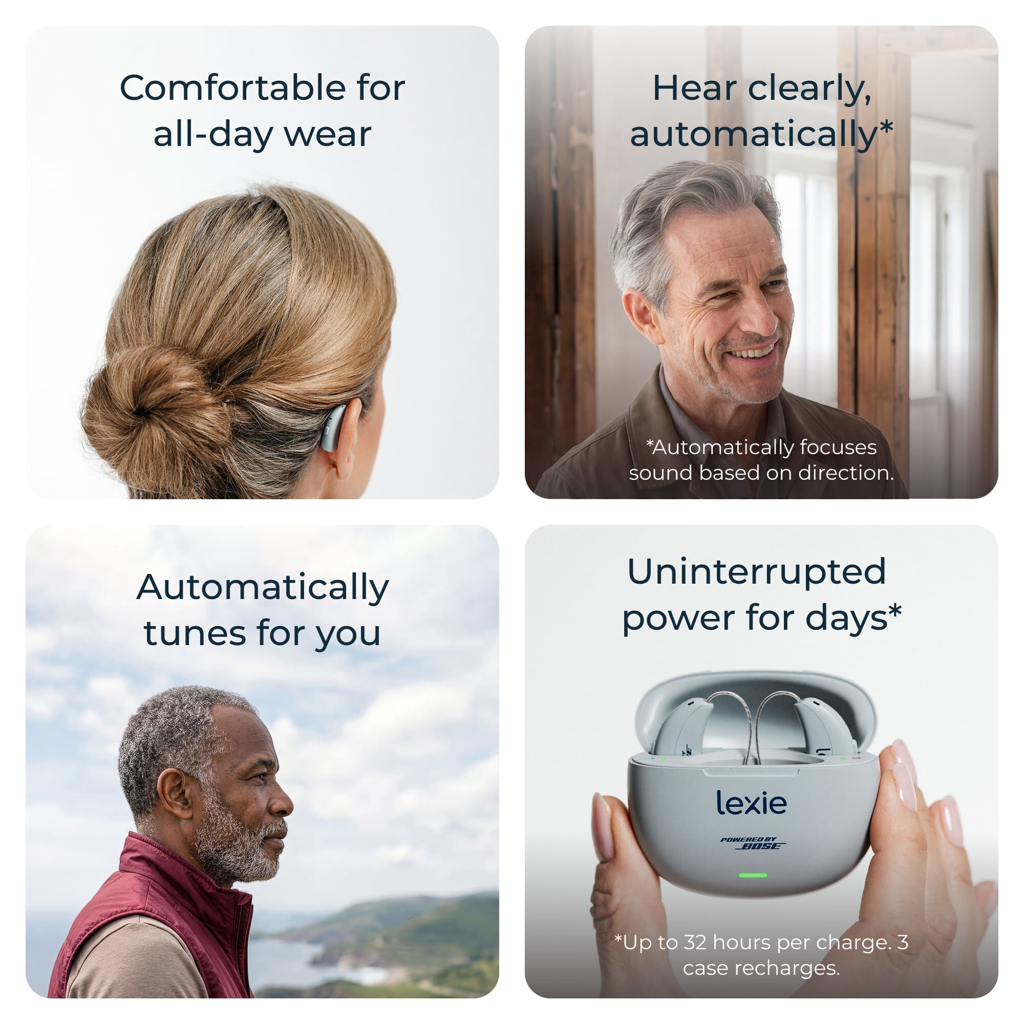Lexie B3 OTC Hearing Aids Powered by Bose®, , large