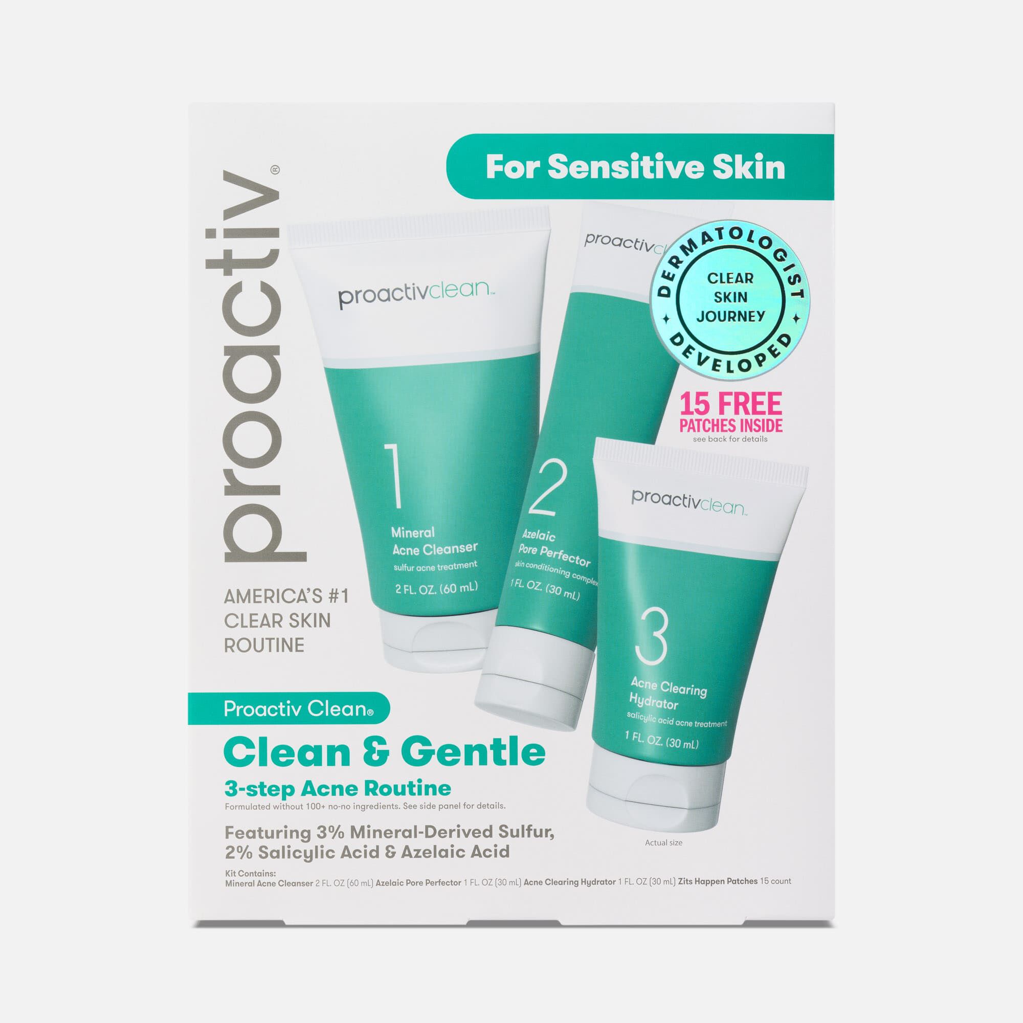 Proactiv Clean™ 3-Step Routine Kit with Zits Happen™ Patches, , large
