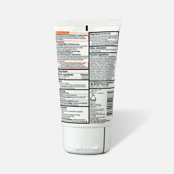 La Roche-Posay Anthelios Gentle Lotion Mineral Sunscreen, SPF 50, , large