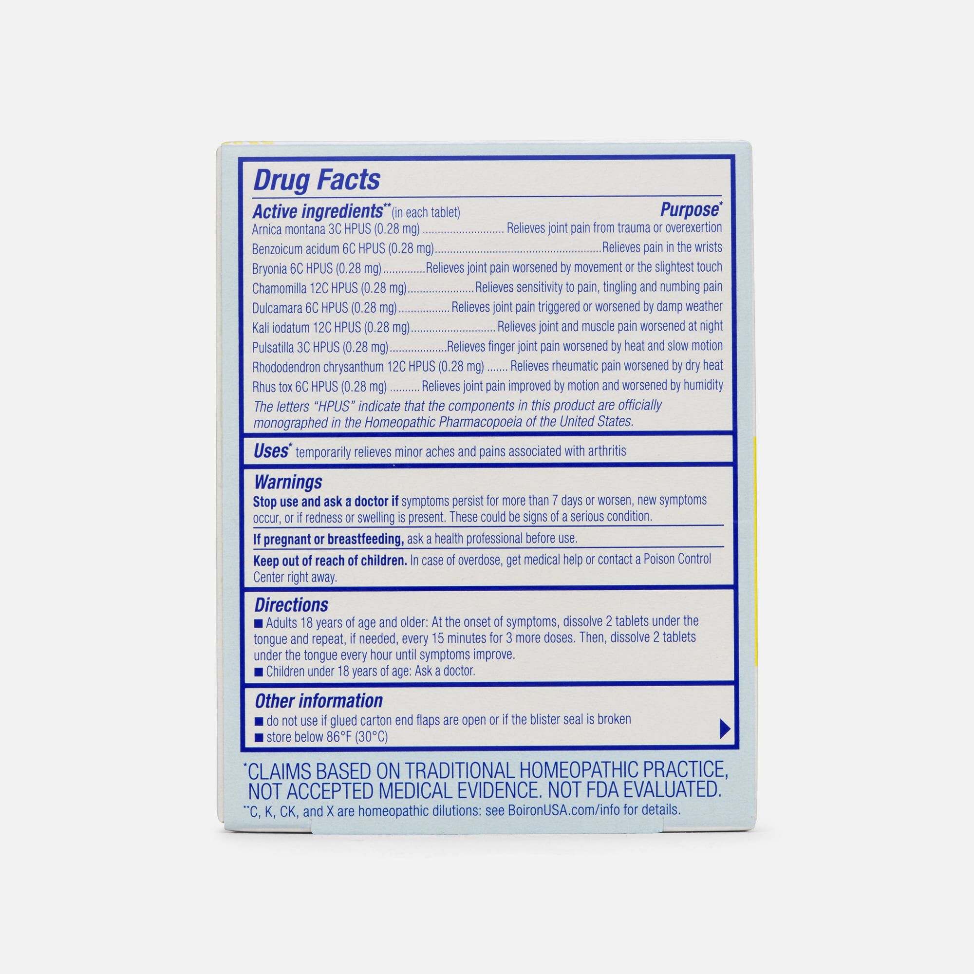 Boiron Arnicare Arthritis Pain Relief Meltaway Tablets, 60 ct., , large