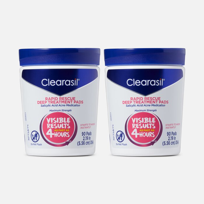 Clearasil Rapid Rescue Deep Treatment Pads - 90 ct. (2-Pack), , large