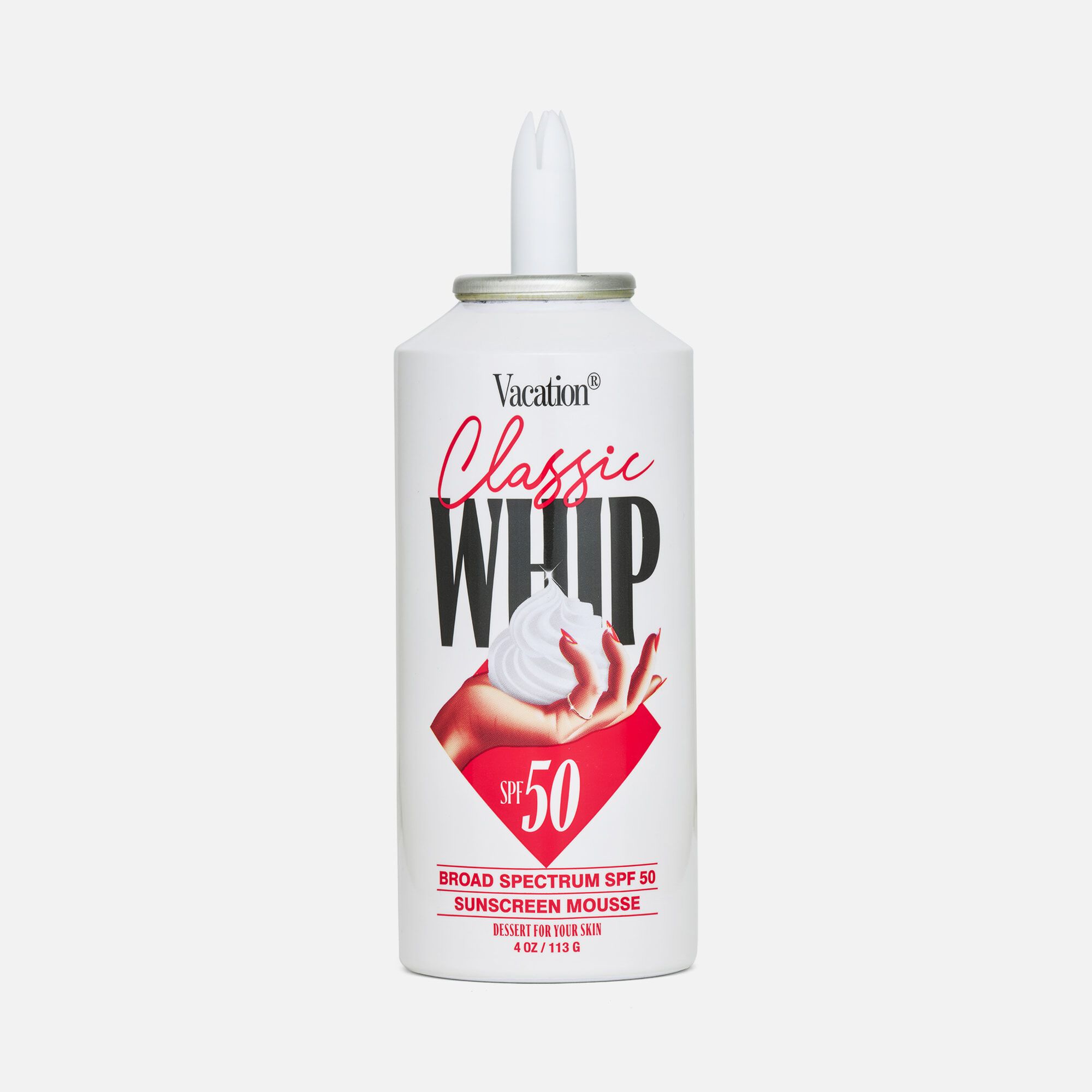 Vacation Classic Whip Sunscreen Mousse, SPF 50, 4 oz., , large