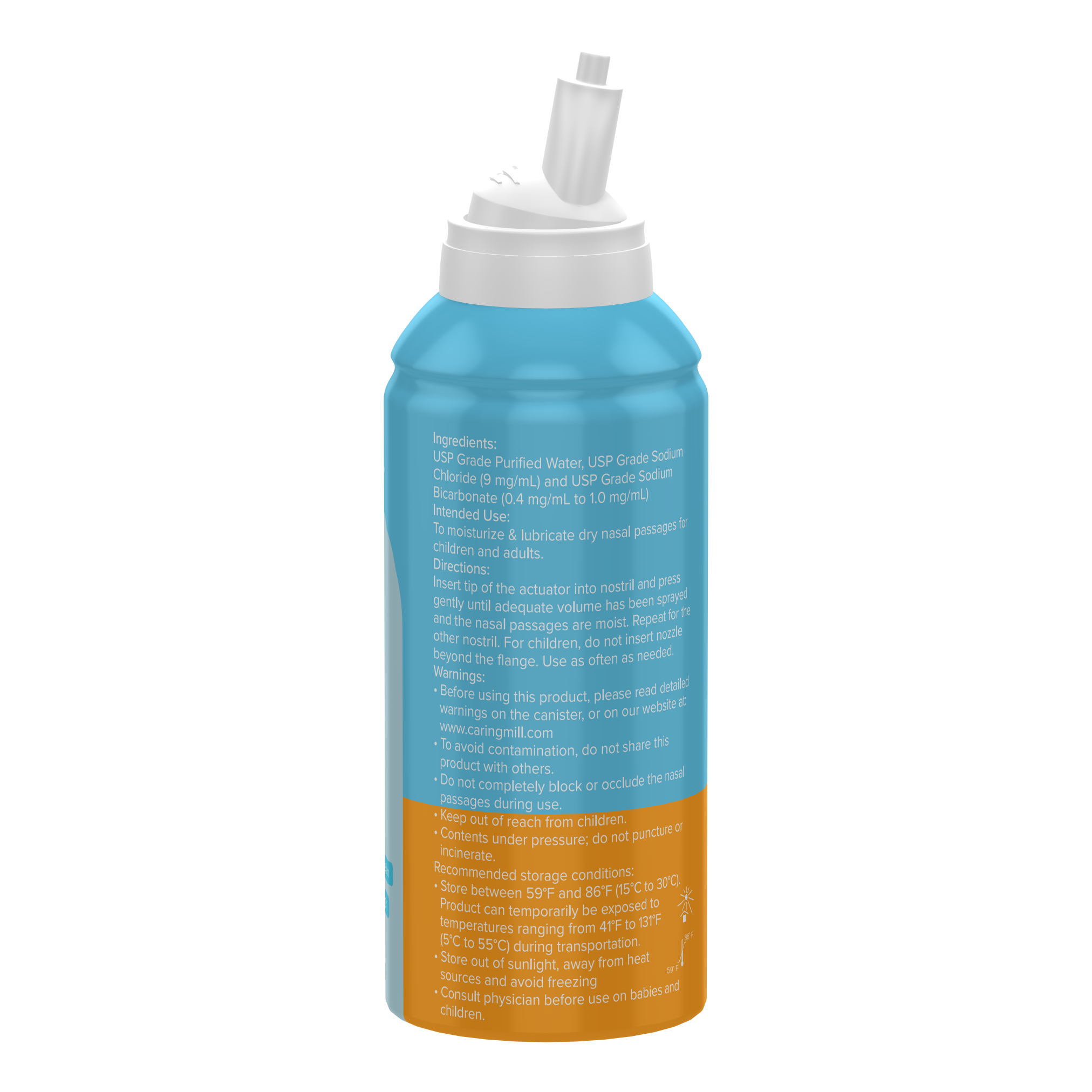 Caring Mill™ Nasal Saline Spray, 4.5 oz., , large