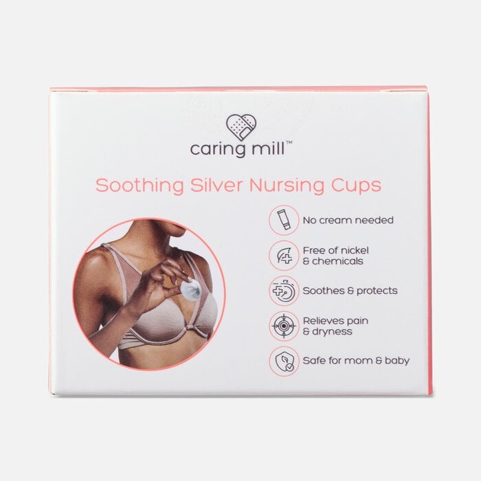 Caring Mill™ Soothing Silver Nursing Cups, , large